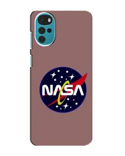 Чехол для Motorola MOTO G22 с картинкой «NASA — ретро космос»