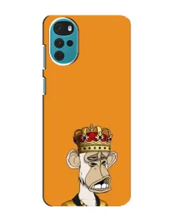 Чехол для Motorola MOTO G22 с картинкой «Золотая обезьяна Bored Ape»