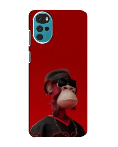 Чехол для Motorola MOTO G22 с картинкой «Bored Ape в красном» Чехол для Motorola MOTO G22 с картинкой «Bored Ape в красном»
