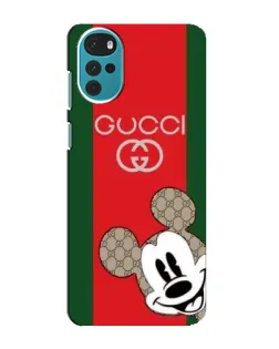 Чохол для Motorola MOTO G22 з картинкою «Gucci — смуги та Міккі»