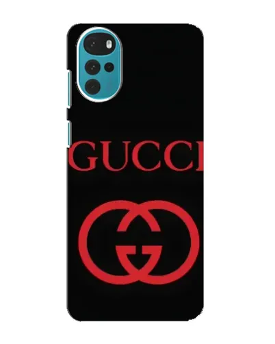 Чохол для Motorola MOTO G22 з картинкою «Gucci — червоний логотип»