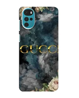 Чохол для Motorola MOTO G22 з картинкою «Абстрактні квіти Gucci»