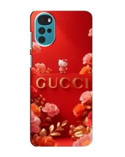 Чохол для Motorola MOTO G22 з картинкою «Gucci — золотий сад»