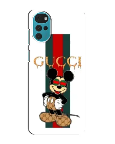 Чохол для Motorola MOTO G22 з картинкою «Міккі Маус Gucci — смуги»