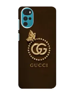 Чохол для Motorola MOTO G22 з картинкою «Gucci — золотий метелик»