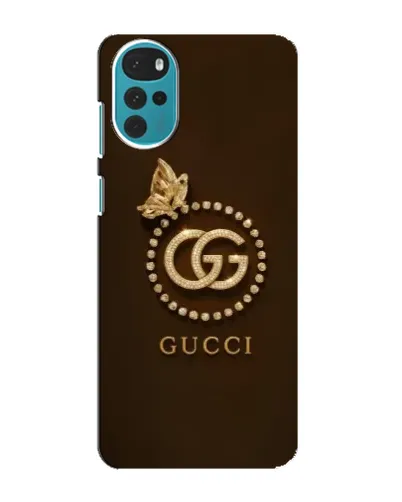 Чохол для Motorola MOTO G22 з картинкою «Gucci — золотий метелик»