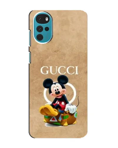 Чохол для Motorola MOTO G22 з картинкою «Міккі Маус Gucci — крафт»