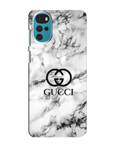 Чохол для Motorola MOTO G22 з картинкою «Gucci — мармуровий шик»