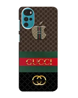 Чохол для Motorola MOTO G22 з картинкою «Gucci — брендований десерт»