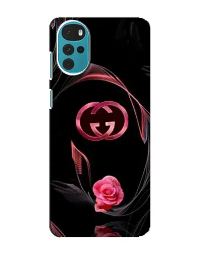 Чохол для Motorola MOTO G22 з картинкою «Gucci — неонова троянда»