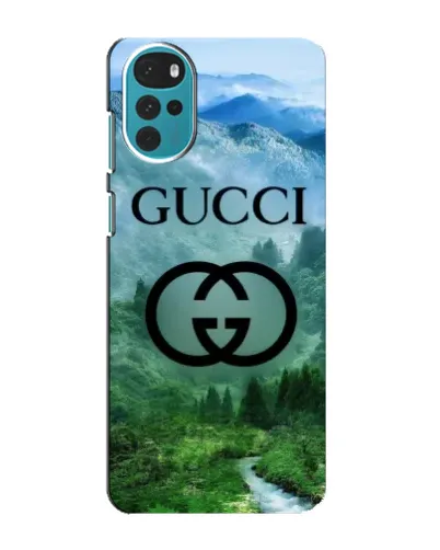 Чохол для Motorola MOTO G22 з картинкою «Gucci — гірський пейзаж»