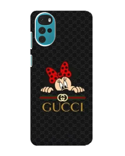 Чохол для Motorola MOTO G22 з картинкою «Мінні Маус Gucci — чорний»