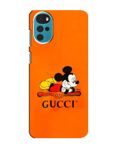 Чохол для Motorola MOTO G22 з картинкою «Міккі Маус Gucci — помаранч»