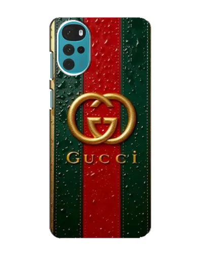 Чохол для Motorola MOTO G22 з картинкою «Gucci — фірмова смуга та золото» Чохол для Motorola MOTO G22 з картинкою «Gucci — фірмова смуга та золото»