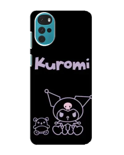 Чехол для Motorola MOTO G22 с картинкой «Kuromi — черный минимализм» Чехол для Motorola MOTO G22 с картинкой «Kuromi — черный минимализм»