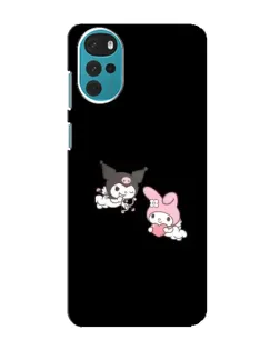 Чехол для Motorola MOTO G22 с картинкой «My Melody и Kuromi»