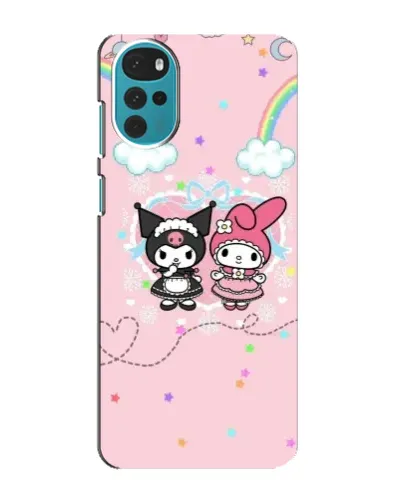 Чехол для Motorola MOTO G22 с картинкой «My Melody и Kuromi» Чехол для Motorola MOTO G22 с картинкой «My Melody и Kuromi»