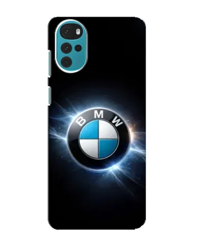 Чохол для Motorola MOTO G22 з картинкою «BMW — неонове сяйво»