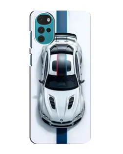 Чехол для Motorola MOTO G22 с картинкой «Вид сверху — BMW M»