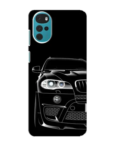 Чохол для Motorola MOTO G22 з картинкою «Темний силует BMW»