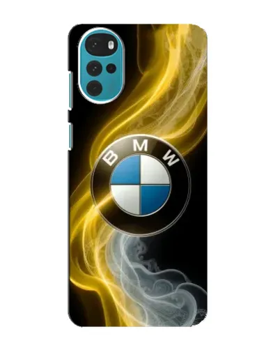 Чохол для Motorola MOTO G22 з картинкою «Золотистий дим BMW»