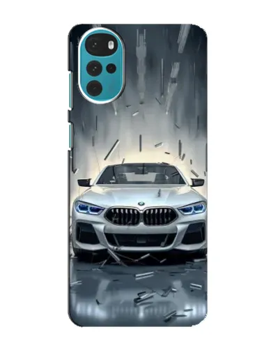 Чохол для Motorola MOTO G22 з картинкою «BMW у світлі фар»