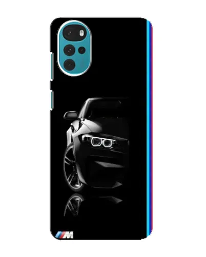 Чохол для Motorola MOTO G22 з картинкою «Силует BMW в темряві»