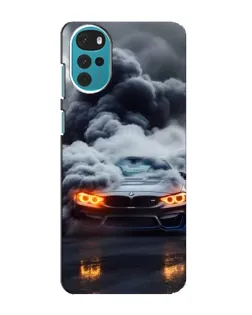 Чохол для Motorola MOTO G22 з картинкою «BMW у диму»