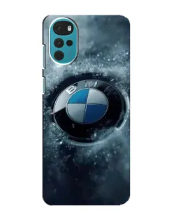 Чохол для Motorola MOTO G22 з картинкою «Логотип BMW — лід» Чохол для Motorola MOTO G22 з картинкою «Логотип BMW — лід»