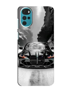Чохол для Motorola MOTO G22 з картинкою «BMW — акварельний дрифт» Чохол для Motorola MOTO G22 з картинкою «BMW — акварельний дрифт»
