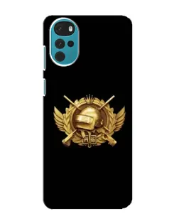 Чохол для Motorola MOTO G22 з картинкою «PUBG — помаранчевий градієнт»