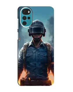 Чохол для Motorola MOTO G22 з картинкою «PUBG — реалістичний герой»