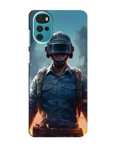 Чохол для Motorola MOTO G22 з картинкою «PUBG — реалістичний герой»