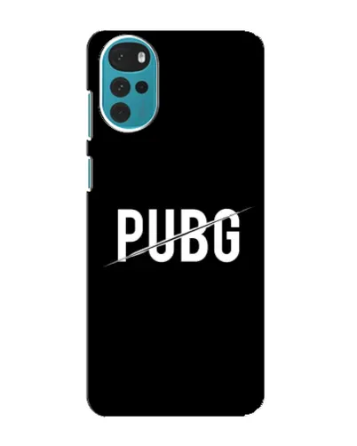Чохол для Motorola MOTO G22 з картинкою «PUBG — білий логотип»