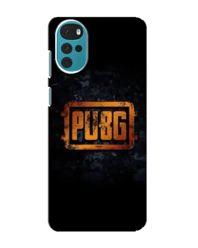 Чохол для Motorola MOTO G22 з картинкою «PUBG — золотий логотип»