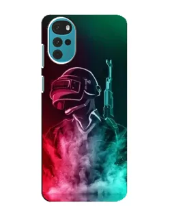 Чохол для Motorola MOTO G22 з картинкою «PUBG — вогняний воїн»