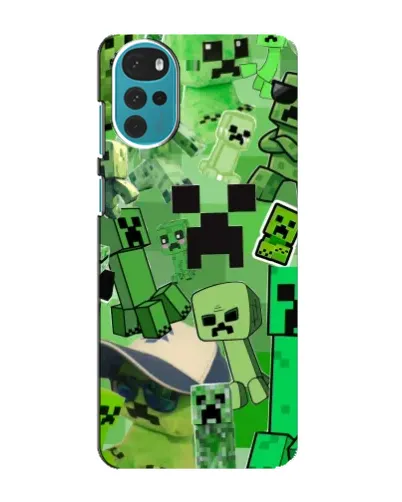 Чохол для Motorola MOTO G22 з картинкою «Кріпери Minecraft»