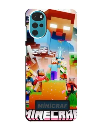 Чохол для Motorola MOTO G22 з картинкою «Minecraft герої гри»