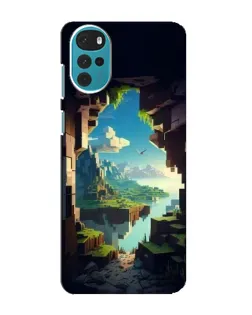 Чохол для Motorola MOTO G22 з картинкою «Вид з печери»