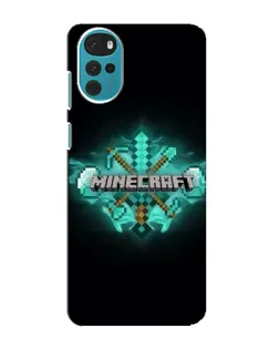 Чохол для Motorola MOTO G22 з картинкою «Minecraft Diamond лого»