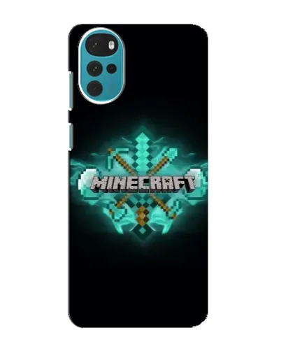 Чохол для Motorola MOTO G22 з картинкою «Minecraft Diamond лого»