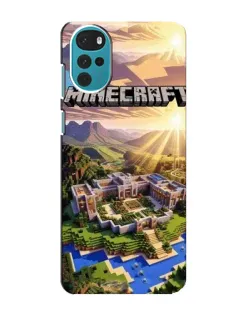 Чохол для Motorola MOTO G22 з картинкою «Minecraft панорама»
