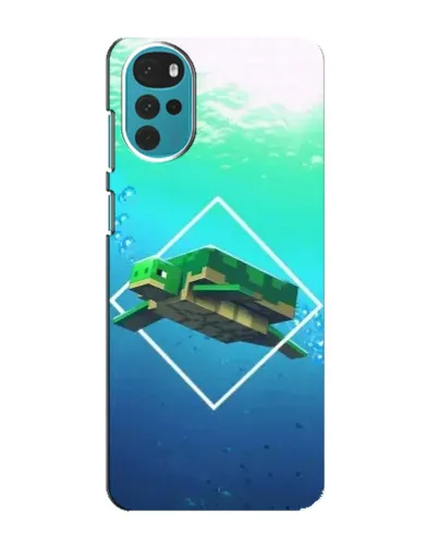 Чохол для Motorola MOTO G22 з картинкою «Черепаха Minecraft»