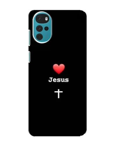 Чехол для Motorola MOTO G22 с картинкой «Сердце - Jesus» Чехол для Motorola MOTO G22 с картинкой «Сердце - Jesus»