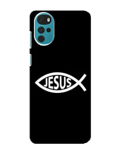 Чехол для Motorola MOTO G22 с картинкой «Классический Jesus»