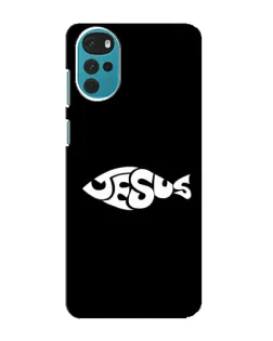 Чехол для Motorola MOTO G22 с картинкой «Рыба Jesus»
