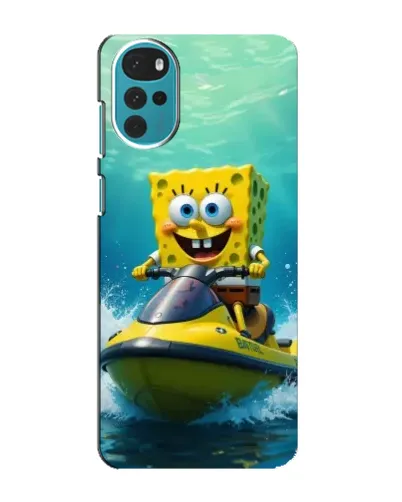 Чехол для Motorola MOTO G22 с картинкой «Спанч Боб на гидроцикле» Чехол для Motorola MOTO G22 с картинкой «Спанч Боб на гидроцикле»