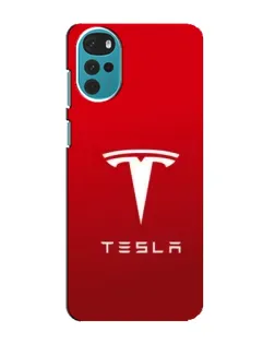 Чехол для Motorola MOTO G22 с картинкой «Tesla Red Classic»