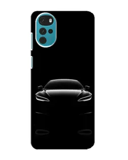 Чехол для Motorola MOTO G22 с картинкой «Силуэт Tesla Night»