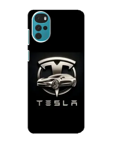 Чехол для Motorola MOTO G22 с картинкой «Tesla — серебристое авто» Чехол для Motorola MOTO G22 с картинкой «Tesla — серебристое авто»